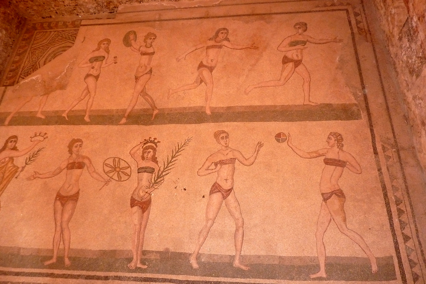 Sporting bikini girls