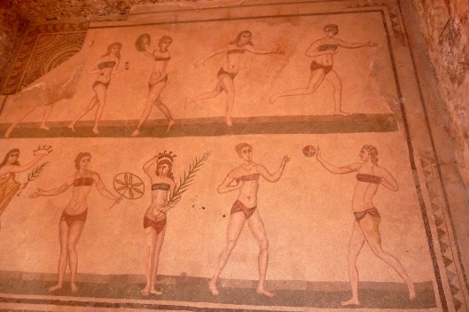 Sporting bikini girls